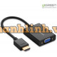 Cáp chuyển đổi HDMI sang VGA có Audio Ugreen 40233 Chính hãng