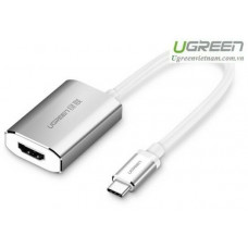 Cáp chuyển đổi USB Type-C to HDMI hỗ trợ 4K, 3D dài 1,5m chính hãng Ugreen 30841 cao cấp