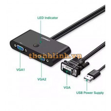 Bộ chuyển mạch VGA 2 vào 1 ra Ugreen 30711