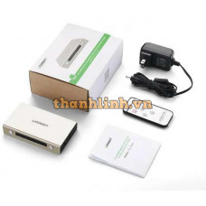 HDMI 3 x 1 Switch với 3,5mm + SPDIF model MM128 Zinc Alloy Ugreen 40369