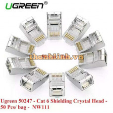 Đầu bấm mạng RJ45 cat 6 bọc nhôm 10c/túi Ugreen 20333