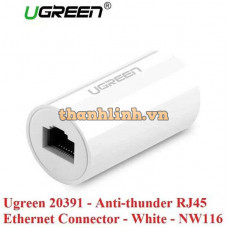 Đầu nối mạng Ugreen 20391 hình trụ màu trắng