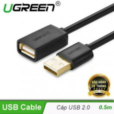 Cáp USB 2.0 nối dài 1m chính hãng Ugreen 10314 cao cấp