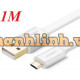 Cáp dẹp USB 2.0 ra Micro USB model US118 trắng 2M Ugreen 30683