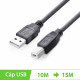 Cáp máy in USB 15m chính hãng Ugreen 10362 có IC khuếch đại