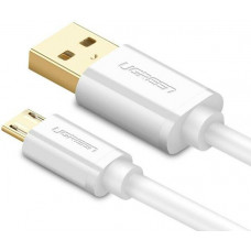 Cáp dẹp USB 2.0 ra Micro B model US125 trắng 0,5M Ugreen 10393