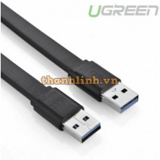 Cáp dẹp đực ra đực USB3 0 A model US128 1M Ugreen 10803