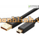 Cáp mạ vàng USB 2.0 A đực ra Mini 5 Pin đực model US132 2M Ugreen 30472