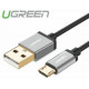 Cáp dữ liệu vỏ nhôm Micro USB model US134 đen 0,5M Ugreen 10823