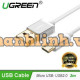 Cáp dữ liệu vỏ nhôm Micro USB model US134 trắng 1,5M Ugreen 10830