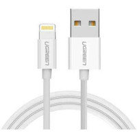 Cáp Lightning ra USB ( vỏ nhựa ABS ) model US155 trắng 0,5M trắng 0,5M Ugreen 20727