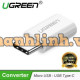 Đầu chuyển đổi USB Type-C sang Micro USB chính hãng Ugreen 30154 cao cấp