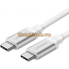 Cáp dữ liệu USB-C 3.1 model US161 bạc 1M Ugreen 10681