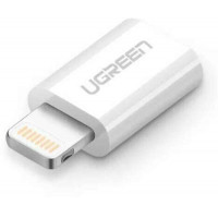Bộ chuyển đổi chứng nhận MFI Lightning ra micro USB model US164 trắng Ugreen 20745