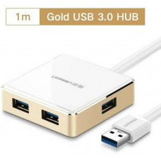 USB 3.0 4 Port Hub model US168 vàng 1M Ugreen 20784