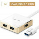 USB 3.0 4 Port Hub model US168 vàng 1M Ugreen 20784