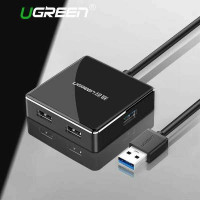 USB 3.0 4 Port Hub model US168 đen 1M Ugreen 20787