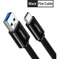 Cáp dẹp USB 3.0 ra USB-C model US172 đen 0,25m Ugreen 10695