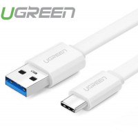 Cáp tròn USB 3.0 ra USB-C model US172 trắng 0,25m Ugreen 30621
