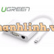Cáp chuyển đổi USB-C to VGA + Hub USB 2.0 & 3.0 hỗ trợ Lan 10/100Mbps chính hãng Ugreen 30439