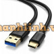 Cáp USB 3.0 ra USB-C model US187 đen 0,5M Ugreen 30532