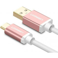 Cáp USB 3.0 ra USB-C model US187 vàng hồng Rose Gold0 25m Ugreen 30536
