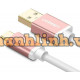Cáp USB 3.0 ra USB-C model US187 vàng hồng Rose Gold0 25m Ugreen 30536