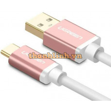 Cáp USB 3.0 ra USB-C model US187 vàng hồng 1m Ugreen 30538