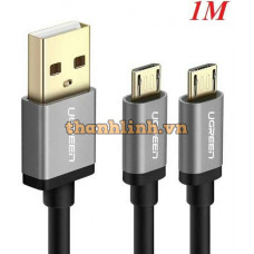 Cáp e sạc Dual Micro USB Splitter model US196 1,5M Ugreen 40349
