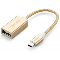 Cáp bện USB Type-C OTG 2.0 model US203 vàng vàng Ugreen 40328
