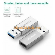 Bộ chuyển đổi bộ chuyển đổi USB 3.0 Type A đực ra USB 3 1 Type-C cái model US204 xám Ugreen 30705