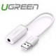 Card sound USB 2.0 to 3.5mm Mic & Loa chính hãng Ugreen 30712