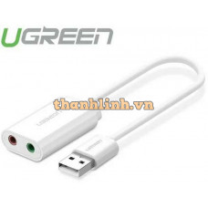 Bộ chuyển đổi vỏ nhôm USB 2.0 External Sound model US218 bạc Ugreen 30801