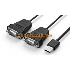 Cáp USB to 2 rs232 ( USB to 2 Com) chính hãng Ugreen 30769 cao cấp
