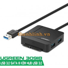 Đồ đọc thẻ bộ chuyển đổi với Hub và USB 3.0 ra SATA III model US231 EU Type EU Type Ugreen 30918