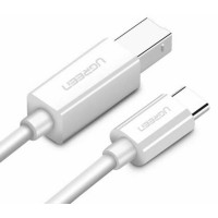 Cáp trắng B USB Type-C ra USB model US241 trắng 1,5M Ugreen 40417