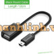 Cáp dẹp MIni USB đực ra USB cái OTG model US249 Elbow đen Ugreen 50207