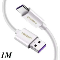 Cáp USB 2.0 ra Type-C 5A Date model US253 trắng 1M Ugreen 40888