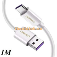 Cáp USB 2.0 ra Type-C 5A Date model US253 trắng 1M Ugreen 40888