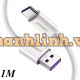 Cáp USB 2.0 ra Type-C 5A Date model US253 trắng 2m Ugreen 40889