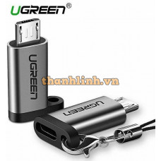 Đầu chuyển đổi Micro USB to USB type-C chính hãng Ugreen 50590 cao cấp