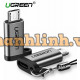 Đầu chuyển đổi Micro USB to USB type-C chính hãng Ugreen 50590 cao cấp