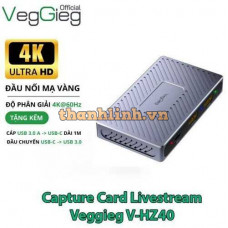Capture Card HDMI sang USB-C 4K60Hz Veggieg V-HZ40