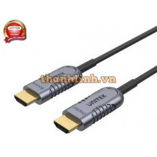 Cáp HDMI 2.1 DÀI 10M SỢI QUANG 8K C11028DGY (HỖ TRỢ PS5 4K @ 120HZ)