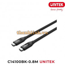 Cáp Sạc Nhanh Type-C PD 100W 8K@60Hz UNITEK C14100BK