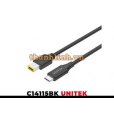 Cáp Sạc Type-C -> DC 65W Jack 11.0 X 4.5mm UNITEK C14115BK