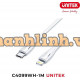 Cáp chuyển đổi cổng Type-C ra cổng Lightning dài 1M Unitek C4099WH
