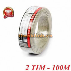 Cáp điện thoại 2 LINE OD3.0MM 100M Unitek (C885BG)