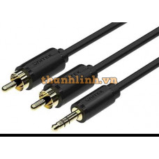 Cáp Loa 3.5MM -> 2 Đầu Hoa Sen Dài 10M UNITEK C9024BK