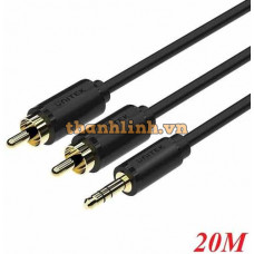 Dây Cáp Loa 3.5mm -> 2 RCA UNITEK C9026BK